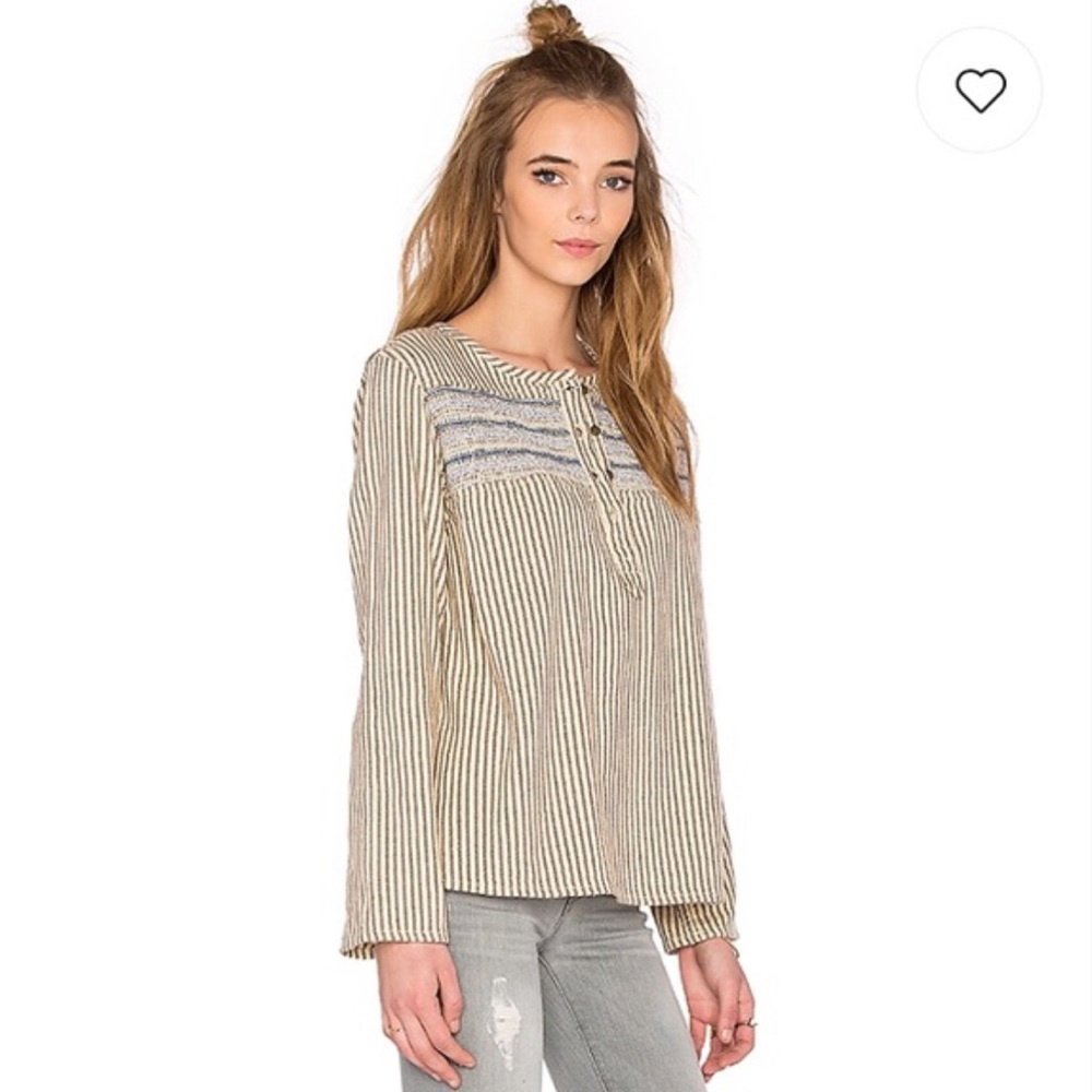 Current/Elliott "The Retreat" Henley Atlas Stripe